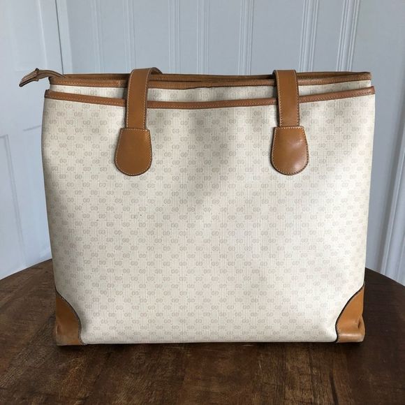 Gucci Cream and Tan Tote Bag - Picture 3 of 17